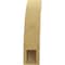Ekena Millwork 5-inch W x 16-inch D x 22-inch H Ozark Rough Cedar Woodgrain TimberThane Knee Brace, Primed BRCUR05X16X22OZKRCPR - alternate 2